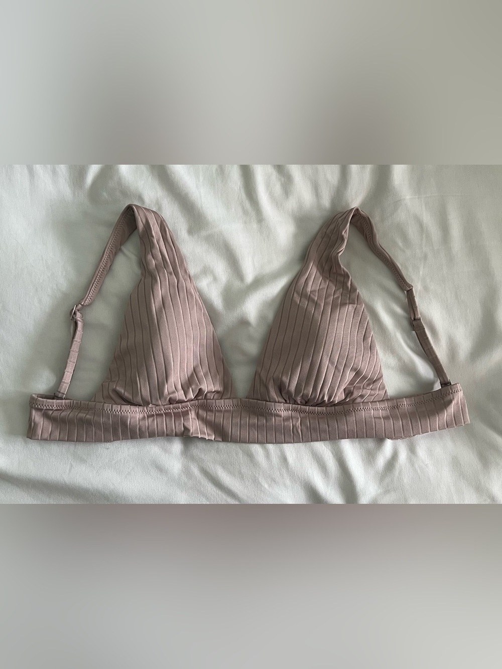 aerie Ribbed Triangle Bikini Top